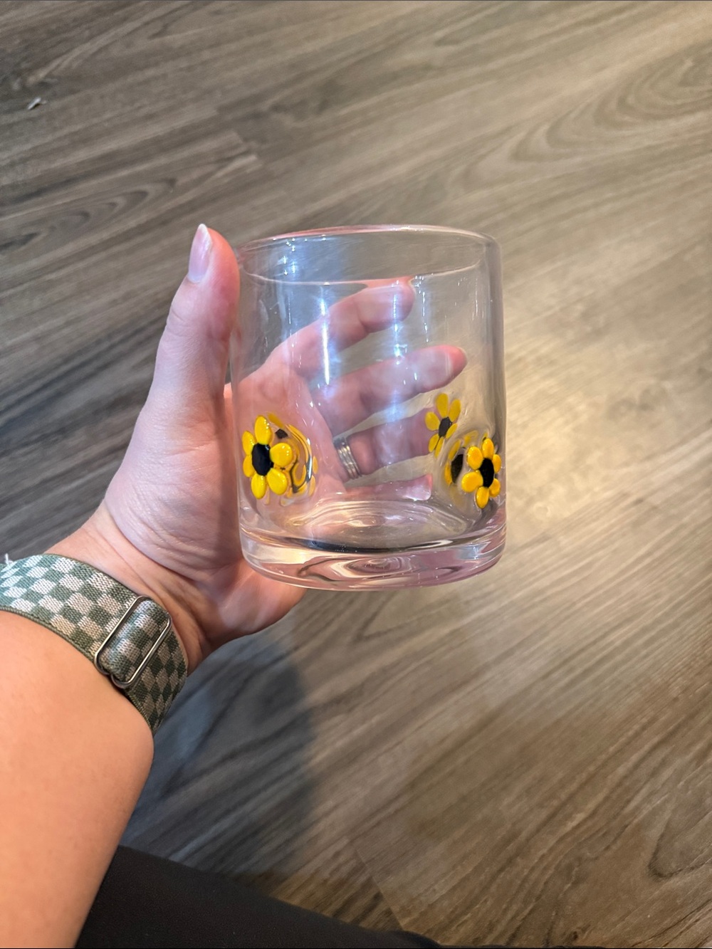 Yellow flower Icons Glass